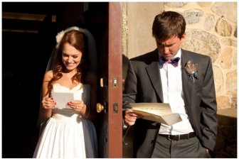 Reading Each Other's Wedding Speeches. Man vs Woman