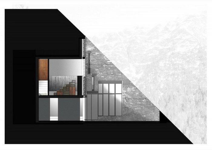 House Built Inside a Mountain in Swiss Alps
