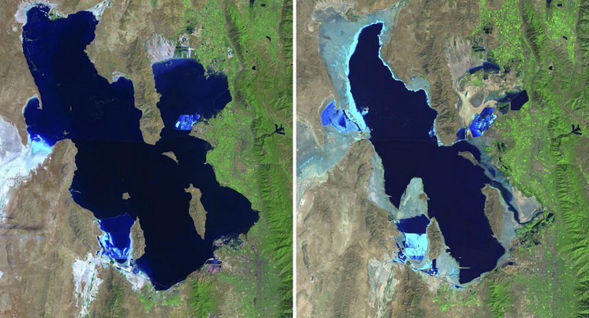 Satellite photos show how the man changed the Earth