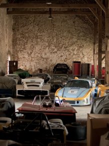 Vintage Racing Car Collection in a Small French Village 