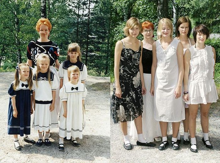 Four Sisters Have Recreated Old Photos