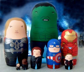 Pop-culture Nesting Dolls