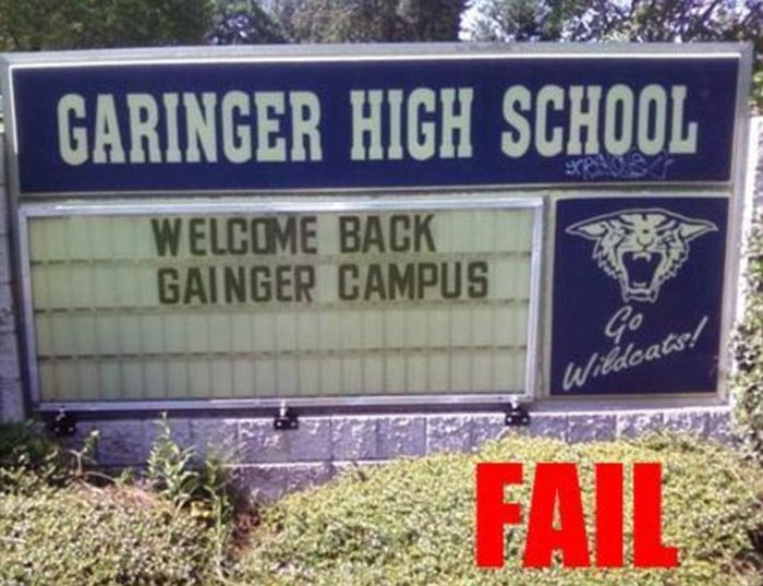 Back to School Fails