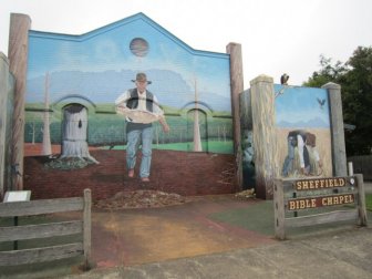 Wall Art in the Tasmanian City of Sheffield