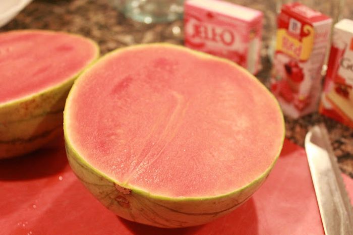 Watermelon Slice Jello Shots
