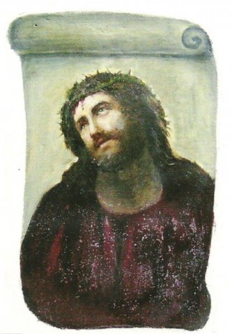 Restoration of Jesus Fresco Fail