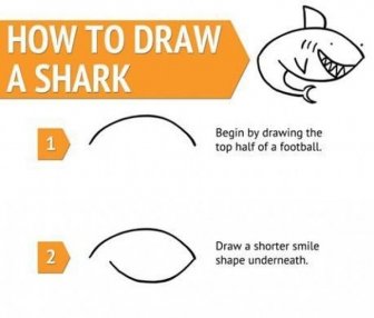 How To Draw a Shark