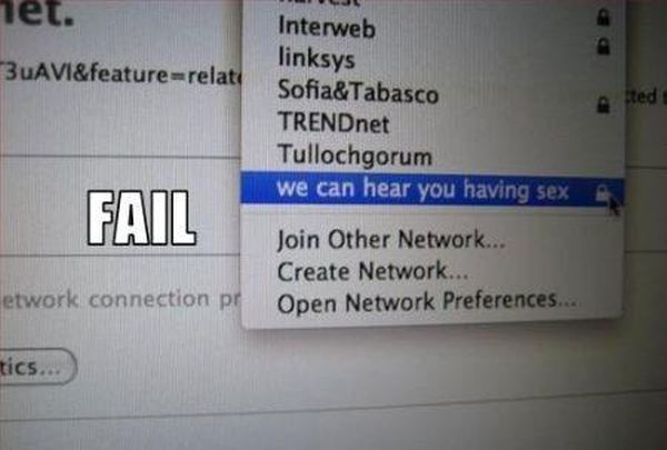 Communicating via Wi-Fi Network Names