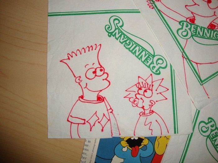 Early Bart Simpson Doodles