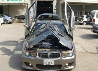 BMW with Crazy Doors