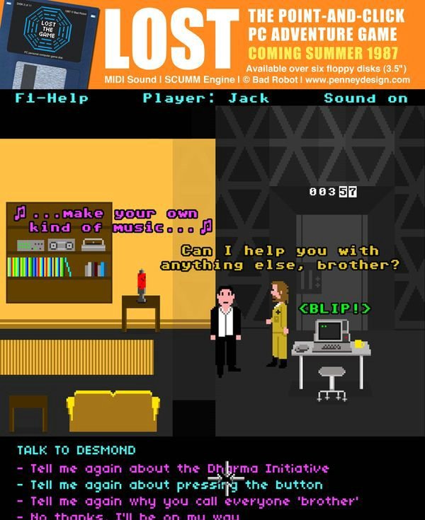 If LOST was a 1987 Point-and-Click Adventure Game