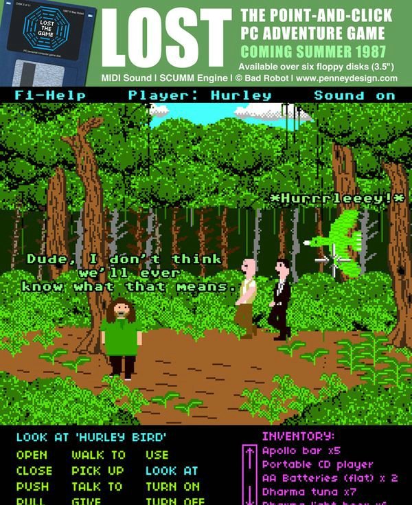 If LOST was a 1987 Point-and-Click Adventure Game