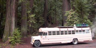 School Bus Converted Into a House 