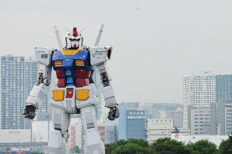 Full-Scale Gundam Model in Tokyo 