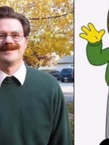 Real Life Doppelgangers of Cartoon Characters