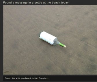 A Message in a Bottle! 