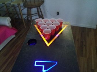 Tron Beer Pong Table