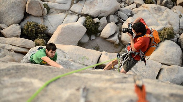 How the Rock Climbing Photos Are Made