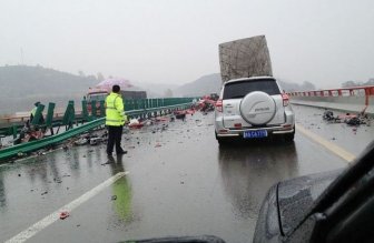 Multiple Ferrari Crash