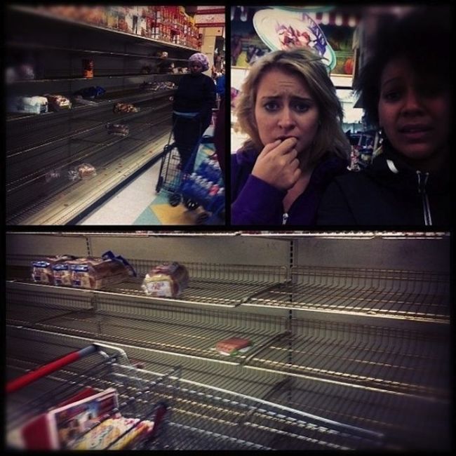 Grocery Store Madness Inspired by Hurricane Sandy