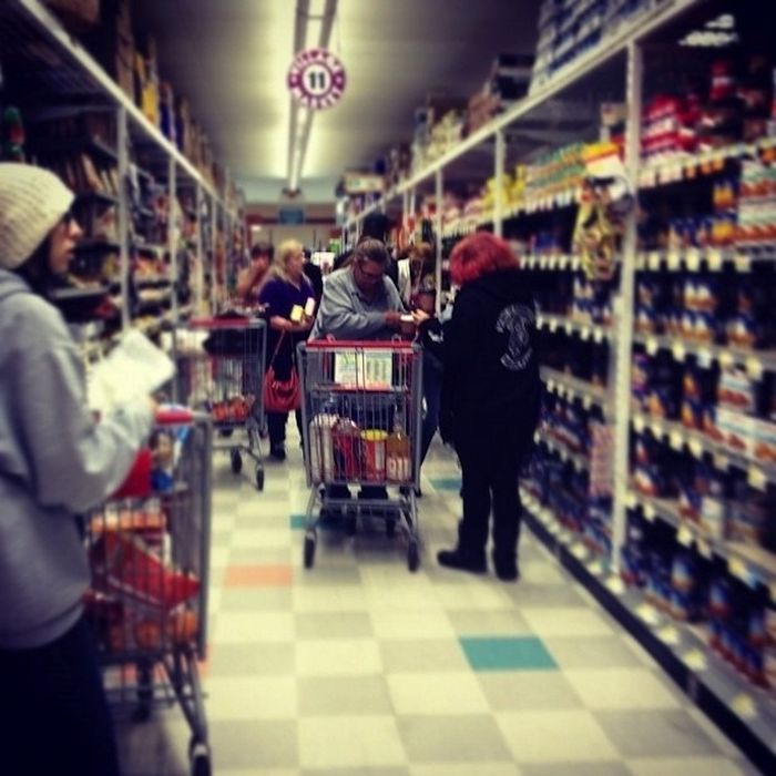 Grocery Store Madness Inspired by Hurricane Sandy