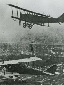 Aerial Stunts of 1920s Barnstormers