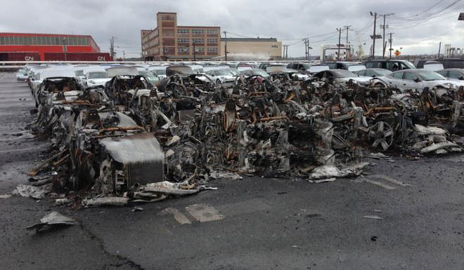 16 Fisker Karma Cars Burned at New Jersey Port