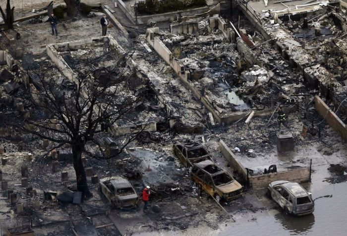 Aerial Photos Of The Fire Destruction In Breezy Point
