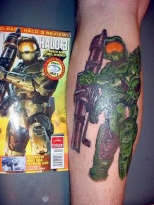 Tattoos of Halo Fans