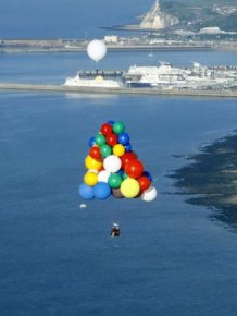 Helium Balloons Flight