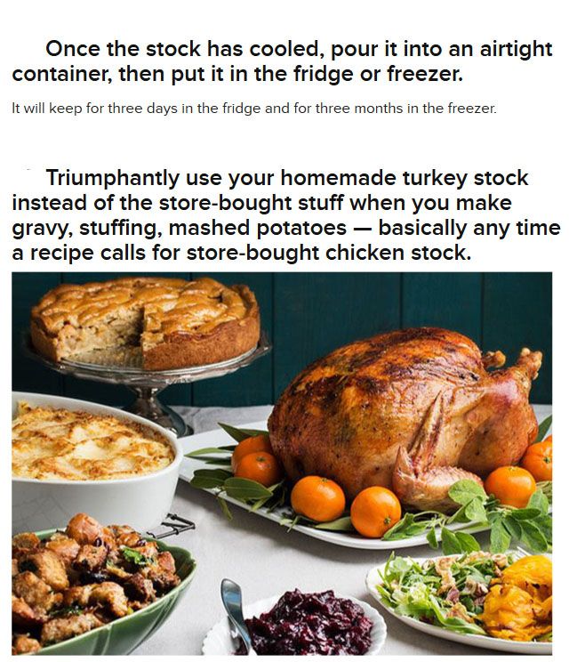How To Make Turkey Stock
