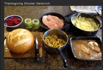 Thanksgiving Shooter Sandwich