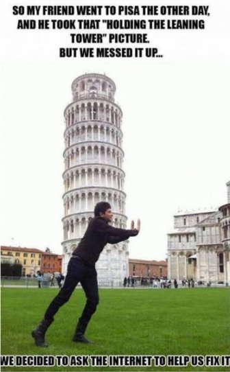 Hey Internet. Please Fix Our Pisa Photo