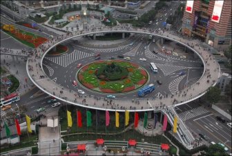 Pedestrian Circle Bridge in China