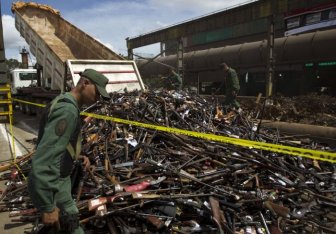 Illegal Arms Destroyed in Venezuela