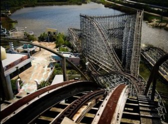 Abandoned Six Flags in New Orleans