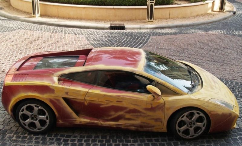 Unusual painted Lamborghini Gallardo