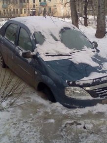 Ice Parking in Russia