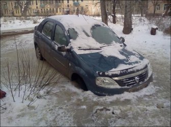 Ice Parking in Russia