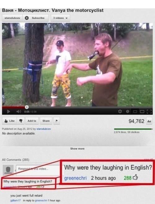 The Funniest YouTube Comments of 2012, part 2012
