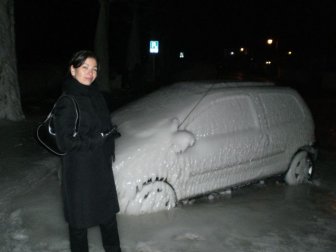 Cars after an Ice Storm