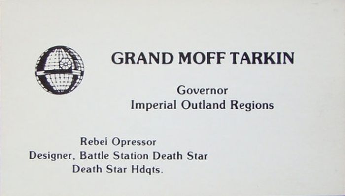 Star Wars Business Cards