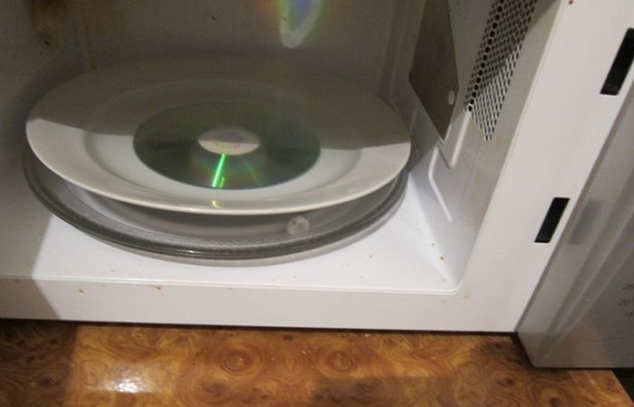 CD in a Microwave