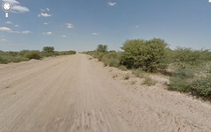 Google Street View Donkey "Accident" in Botswana