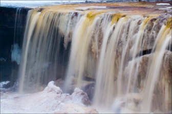 Beautiful Waterfall with a Rare Color