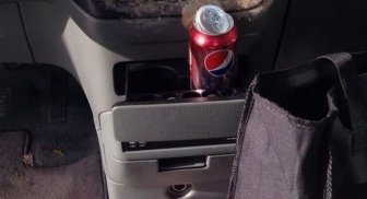 Can of Soda Inside a Frozen Car