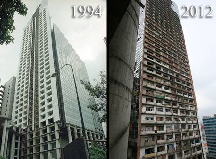 Thousands of People Live in Abandoned Skyscraper