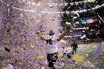 Photos Of The Baltimore Ravens Winning The Super Bowl