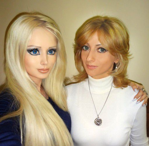 Russian barbie Valeria and her family
