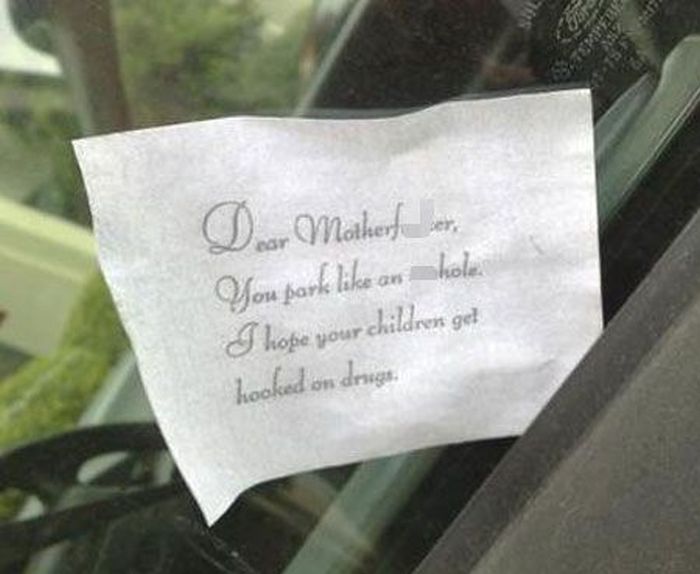 Notes Left On Car Windshields